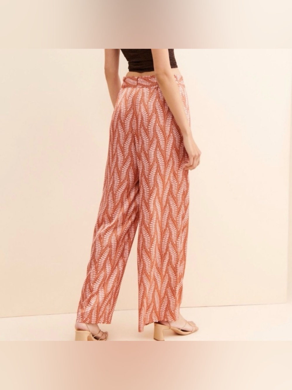 Anthropologie Hutch wide leg Patterned Pants B7 - Picture 2 of 7